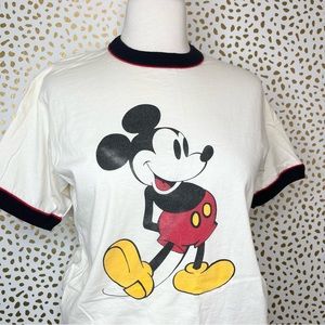 Vintage Disney Mickey Mouse Ringer T-shirt